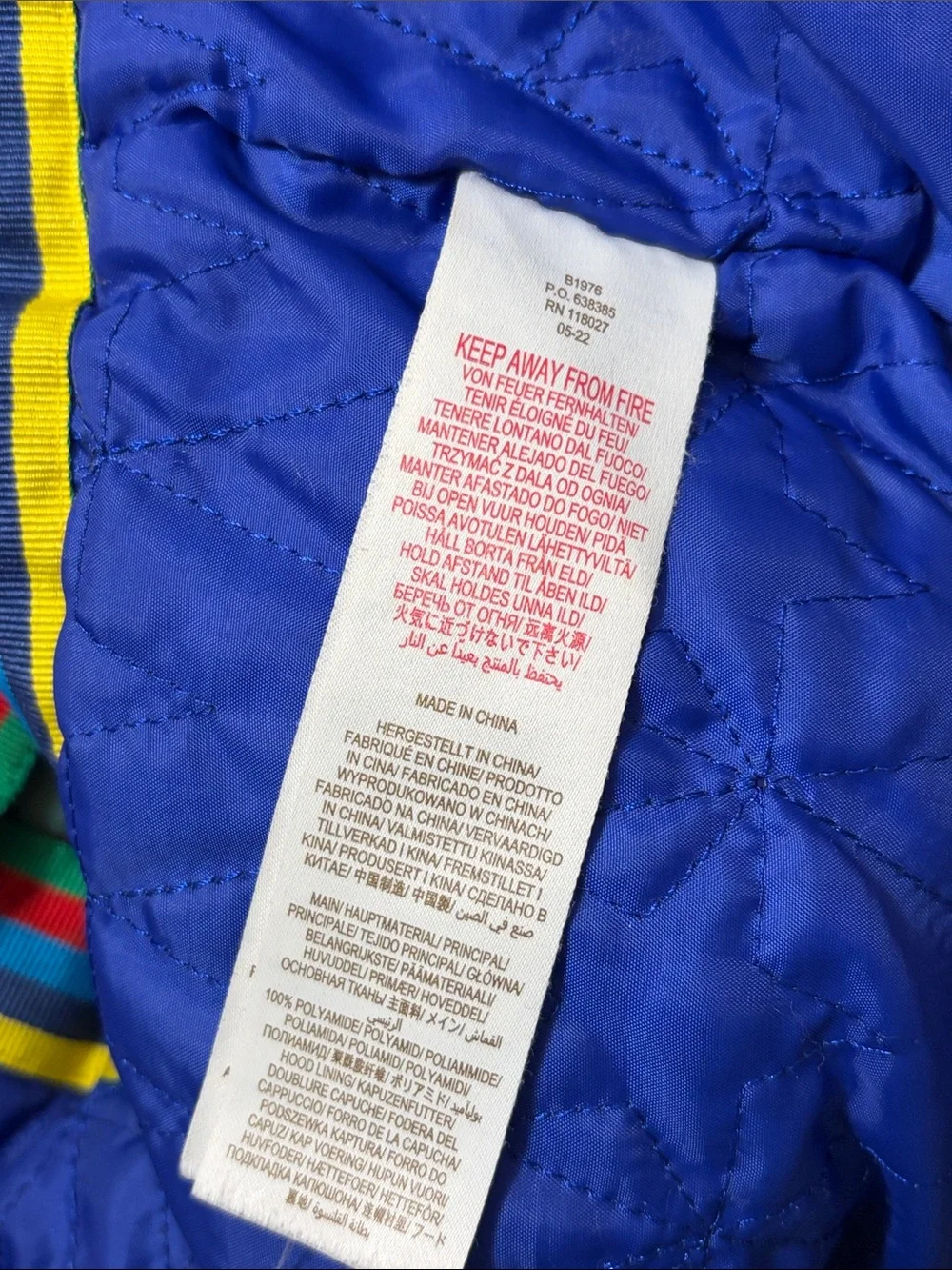 Boden Navy Hooded Winter Kids Jacket